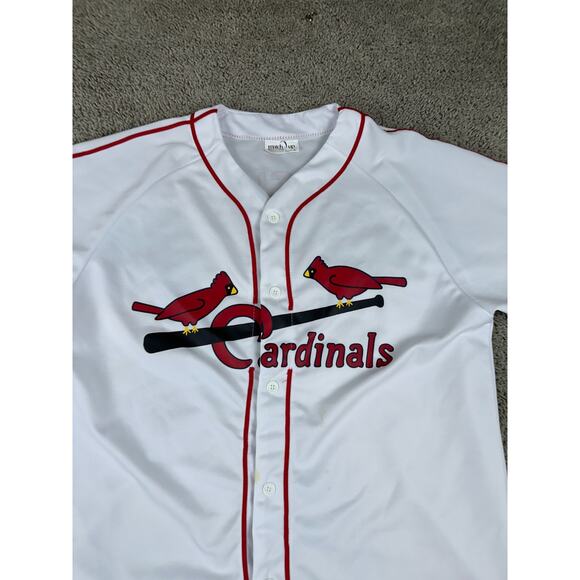 St Louis Cardinals Jersey Mens XL White Stan Musial #6 Match Up MLB Baseball - Picture 3 of 12